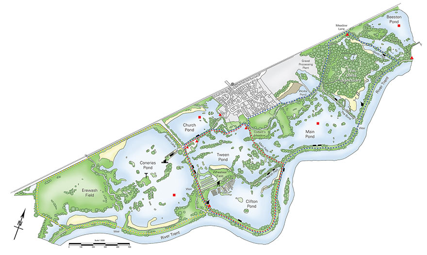 Attenborough-centre-map